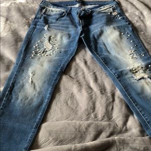 Embellished jeans